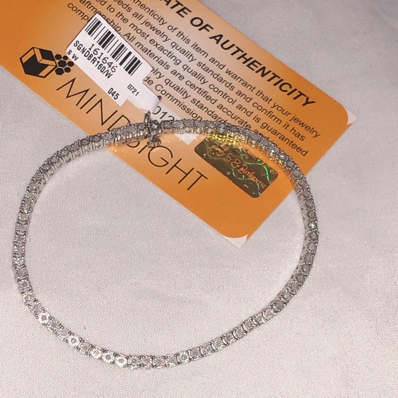 1/2ct REAL DIAMOND Bracelet Authenticity card incl - Picture 6 of 7